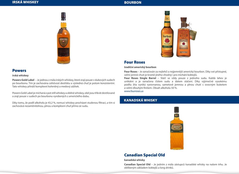 Powers Gold Label je míchaná z pot still whiskey a obilné whiskey, obě jsou třikrát destilované a zrají pouze v sudech po bourbonu vyrobených z amerického dubu.