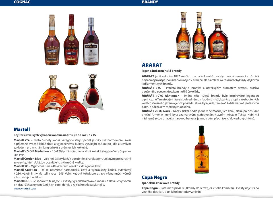 ARARAT 10YO Akhtamar Jméno této 10leté brandy bylo inspirováno legendou o princezně Tamaře a její lásce k pohlednému mladému muži, který se utopil v rozbouřených vodách Vanského jezera a jehož