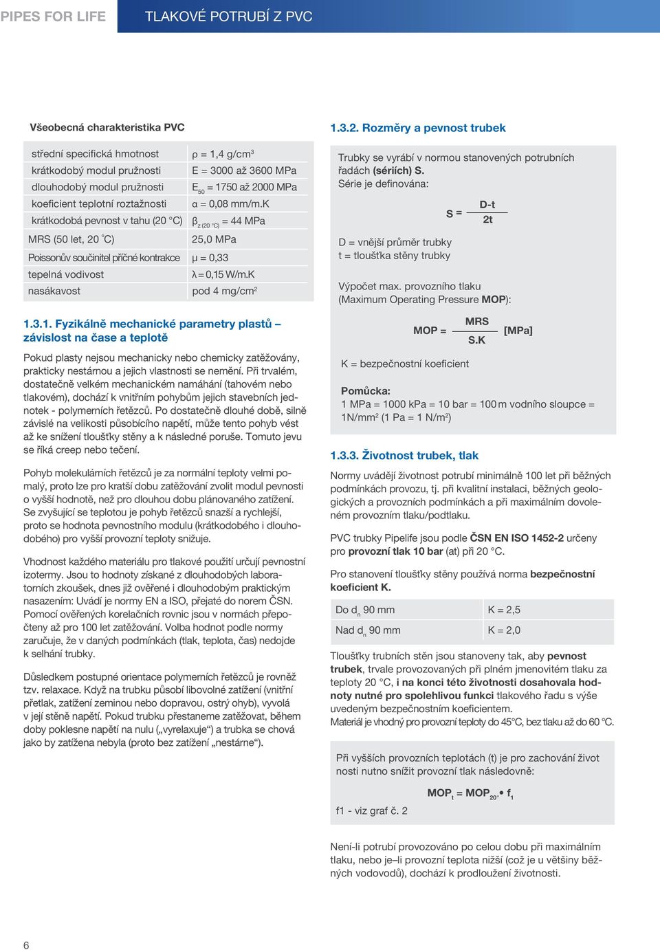 k β z (20 ) = 44 MPa 25,0 MPa Poissonův součinitel příčné kontrakce μ = 0,33 tepelná vodivost λ = 0,15