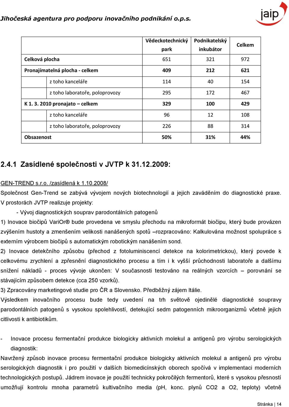 10.2008/ Společnost Gen-Trend se zabývá vývojem nových biotechnologií a jejich zaváděním do diagnostické praxe.