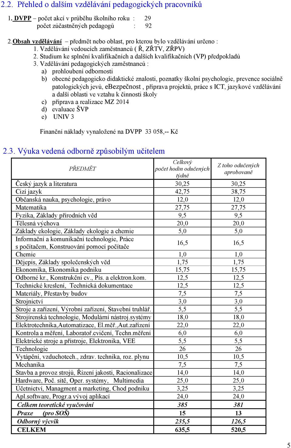 Studium ke splnění kvalifikačních a dalších kvalifikačních (VP) předpokladů 3.