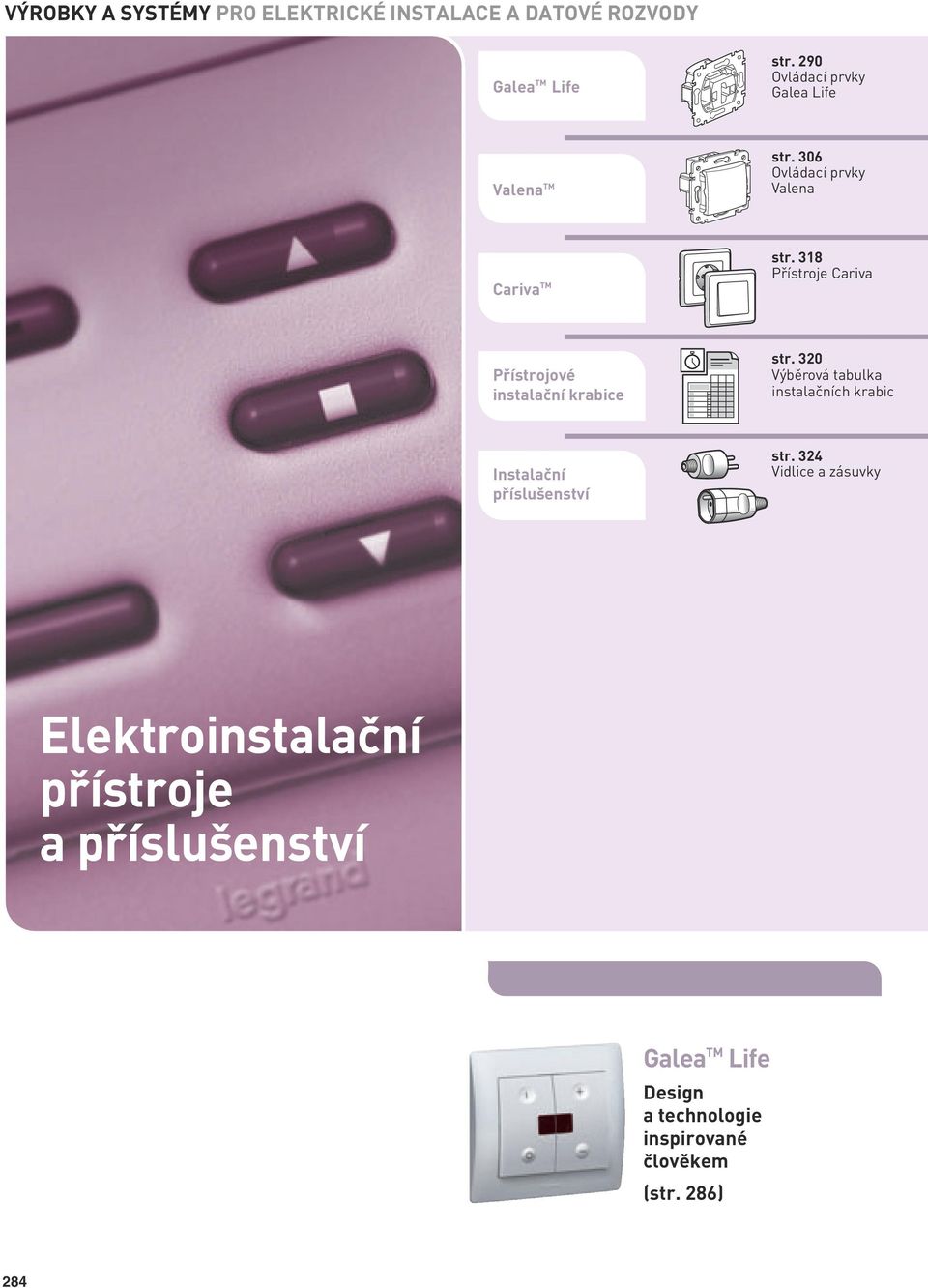 318 Přístroje Cariva Přístrojové instalační krabice str.