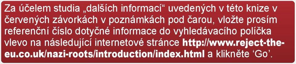 informace do vyhledávacího políčka vlevo na následující internetové