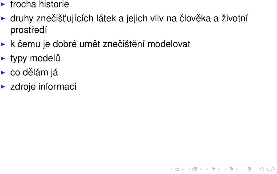 prostředí k čemu je dobré umět znečištění