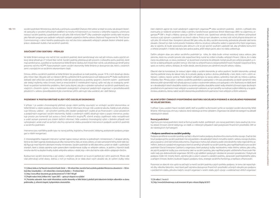 Díky uvedeným orgánům vznikly také iniciativy jako Národní program pro zadávání veřejných zakázek subjektům třetího sektoru (National Programme for Third Sector Commissioning), v rámci kterého