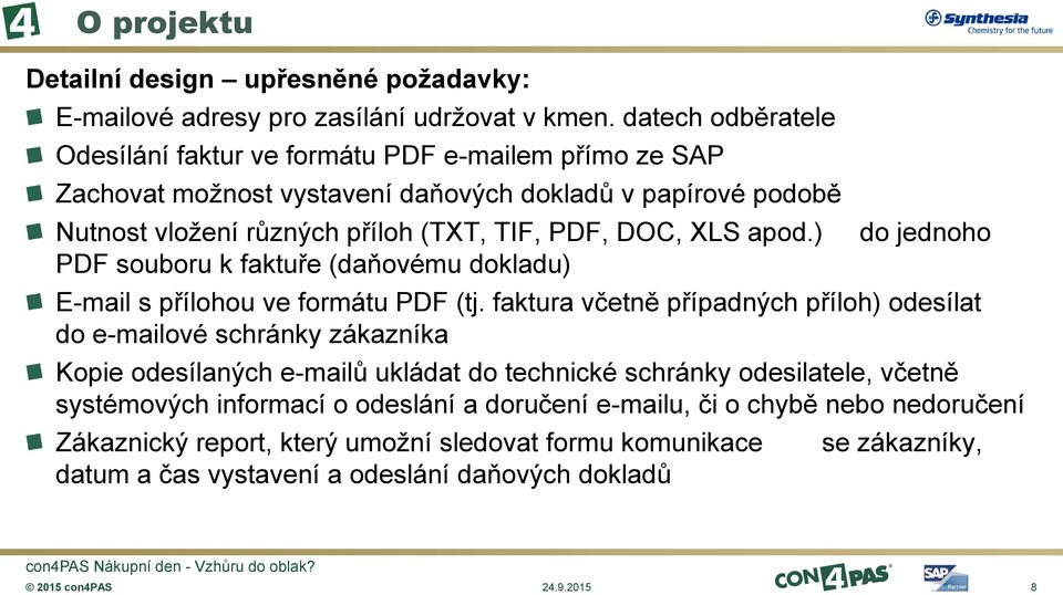 XLS apod.) PDF souboru k faktuře (daňovému dokladu) do jednoho E-mail s přílohou ve formátu PDF (tj.