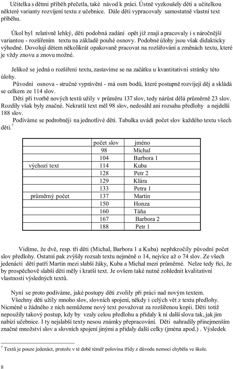 Dovolují dětem několikrát opakovaně pracovat na rozšiřování a změnách textu, které je vždy znovu a znovu možné.