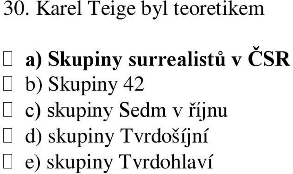 Skupiny 42 c) skupiny Sedm v říjnu