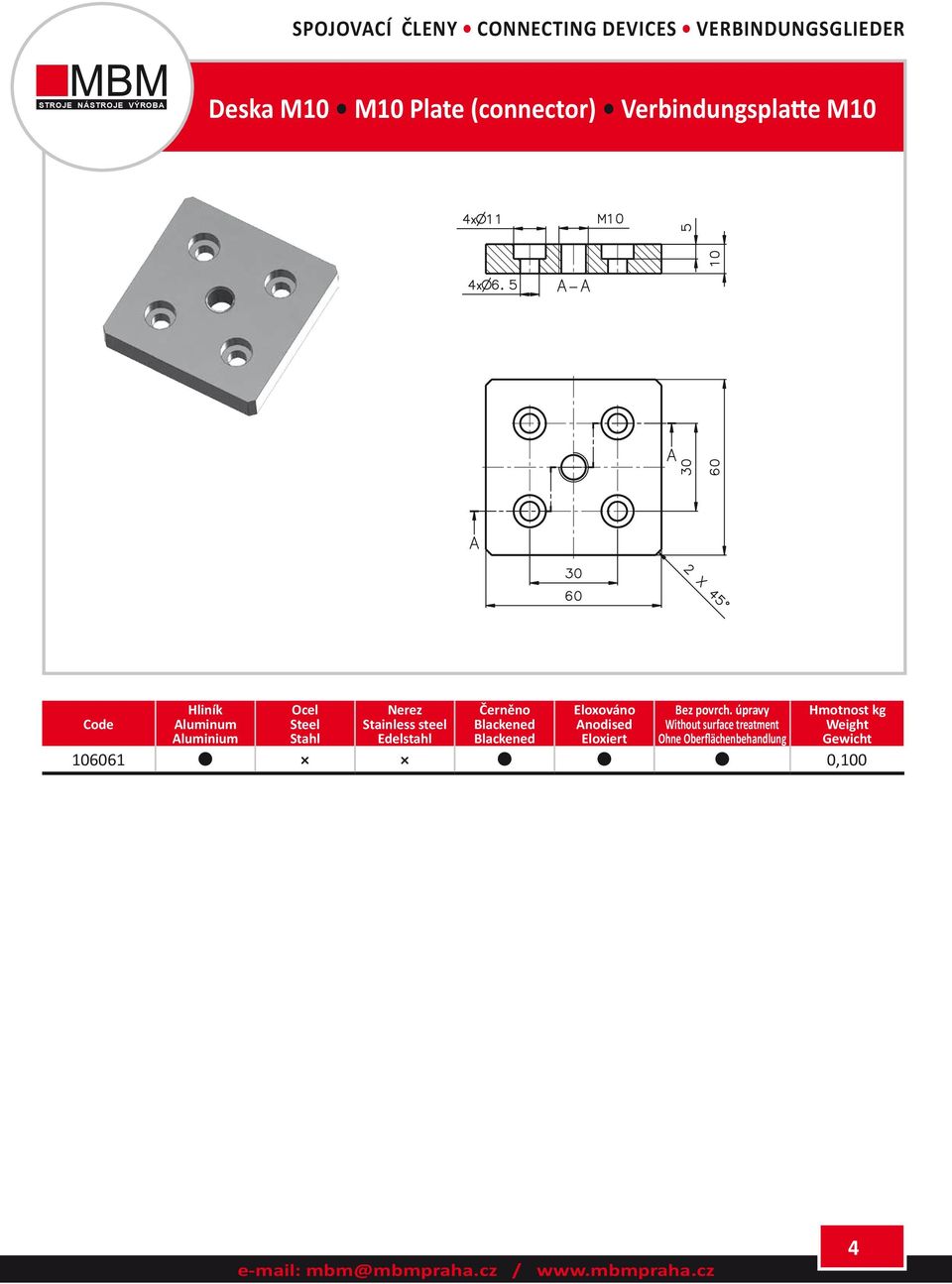 Deska M10 M10 Plate