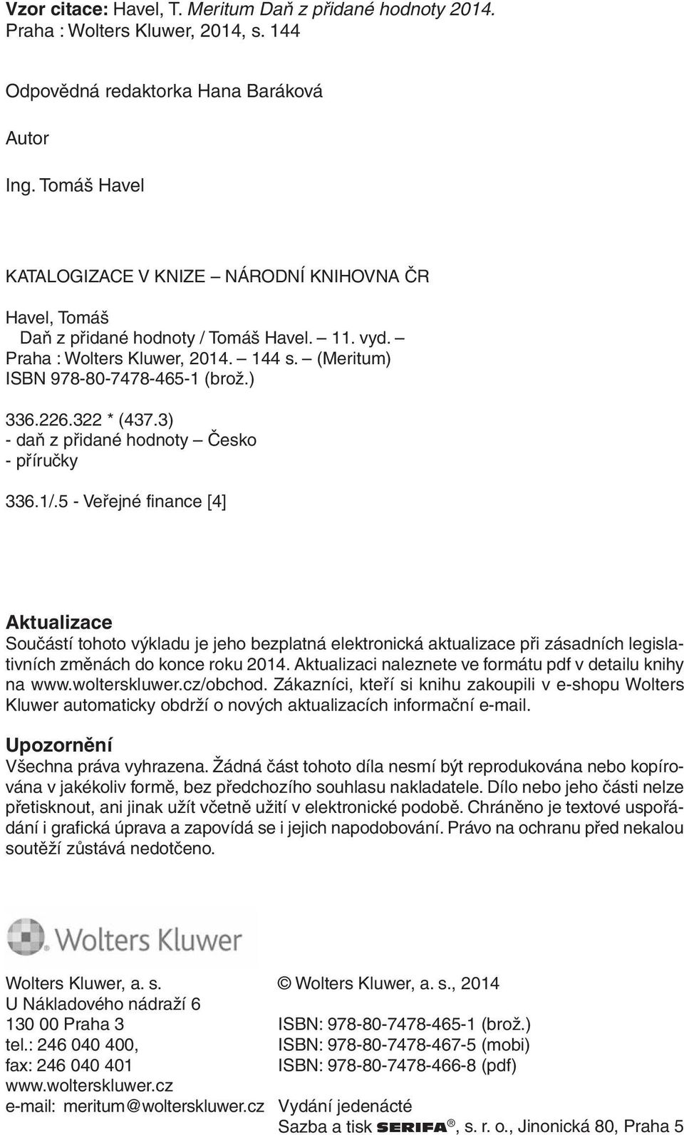 322 * (437.3) - daň z přidané hodnoty Česko - příručky 336.1/.