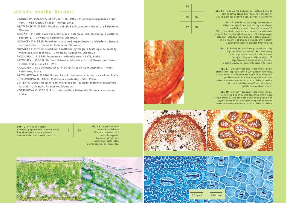(1982): Praktikum z rostlinné organologie s přehledem zástupců rostlinné říše. - Univerzita Palackého, Olomouc. NOVÁČEK F.