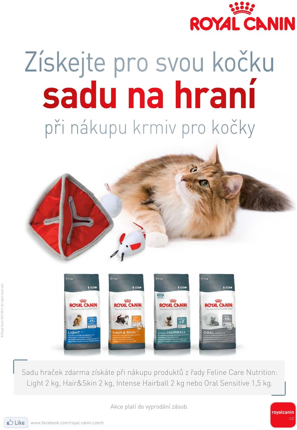 Sadu hraček zdarma získáte při nákupu produktů z řady Feline Care Nutrition: Light 2