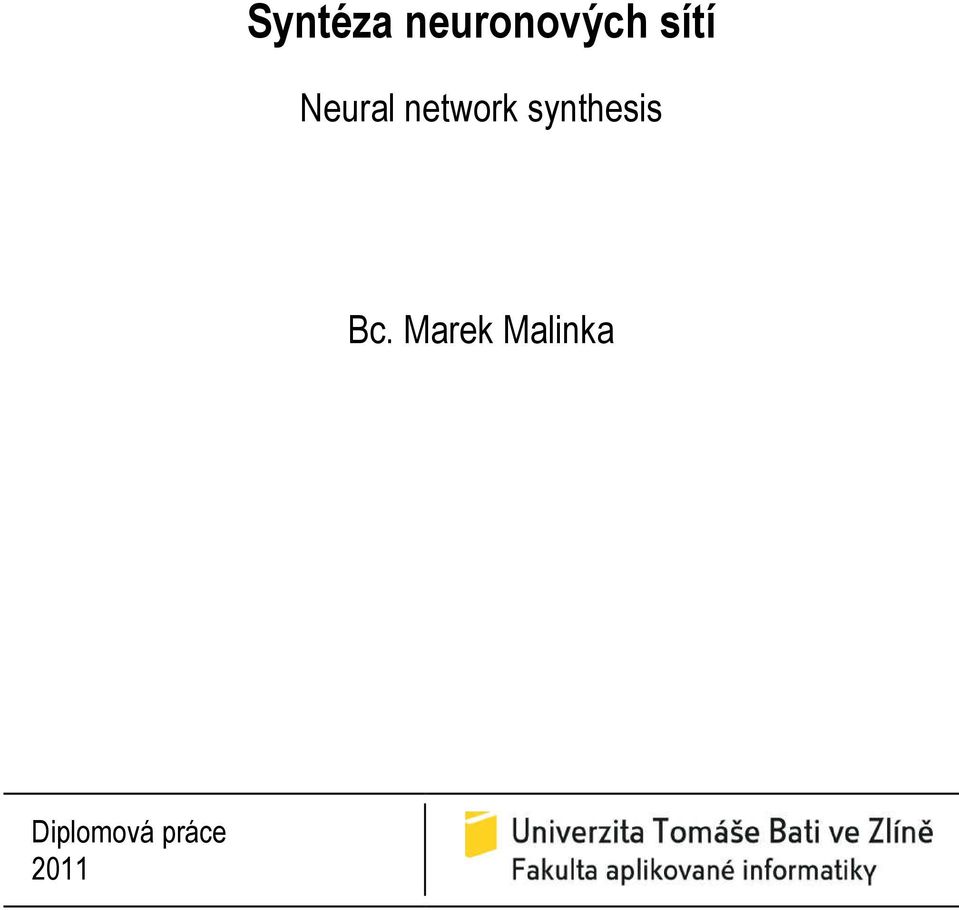 synthesis Bc.