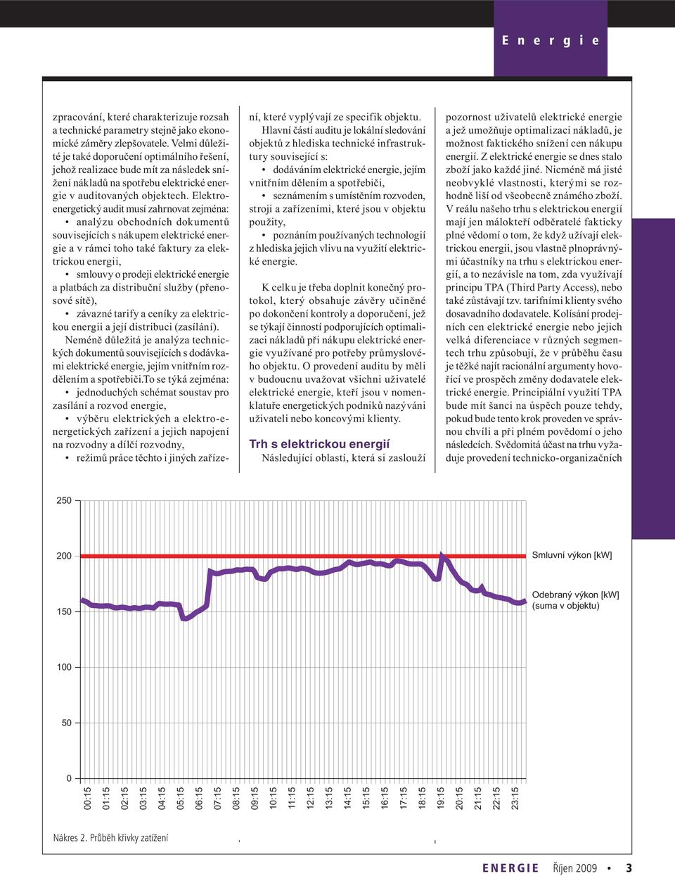 Elektroenergetický audit musí zahrnovat zejména: analýzu obchodních dokumentů souvisejících s nákupem elektrické energie a v rámci toho také faktury za elektrickou energii, smlouvy o prodeji