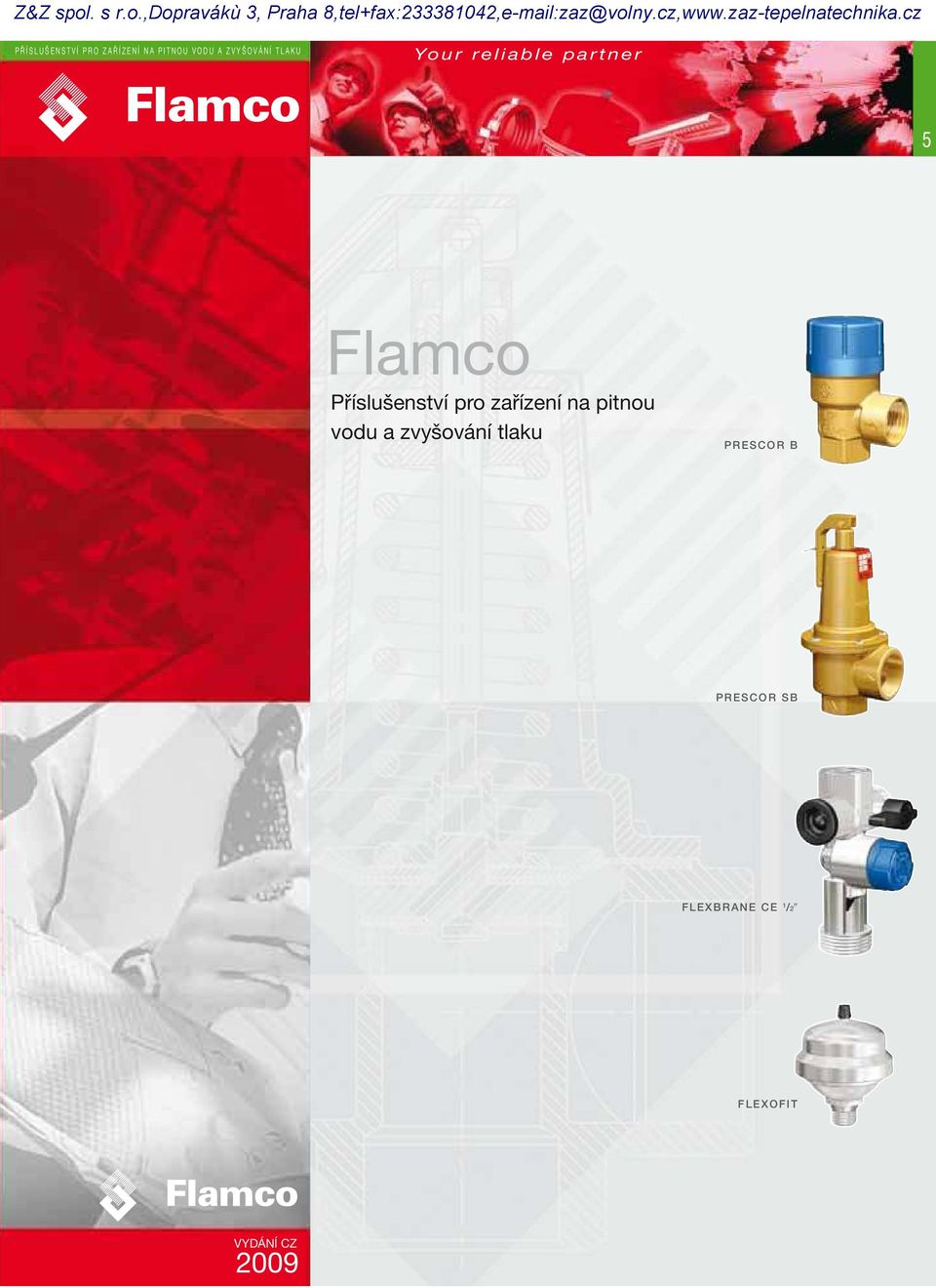 Flamco Příslušenství pro zařízení na pitnou vodu a zvyšování