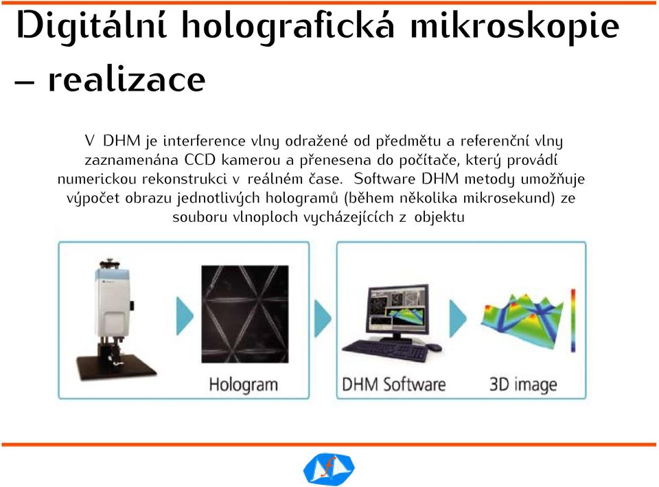 provádí numerickou rekonstrukci v reálném čase.