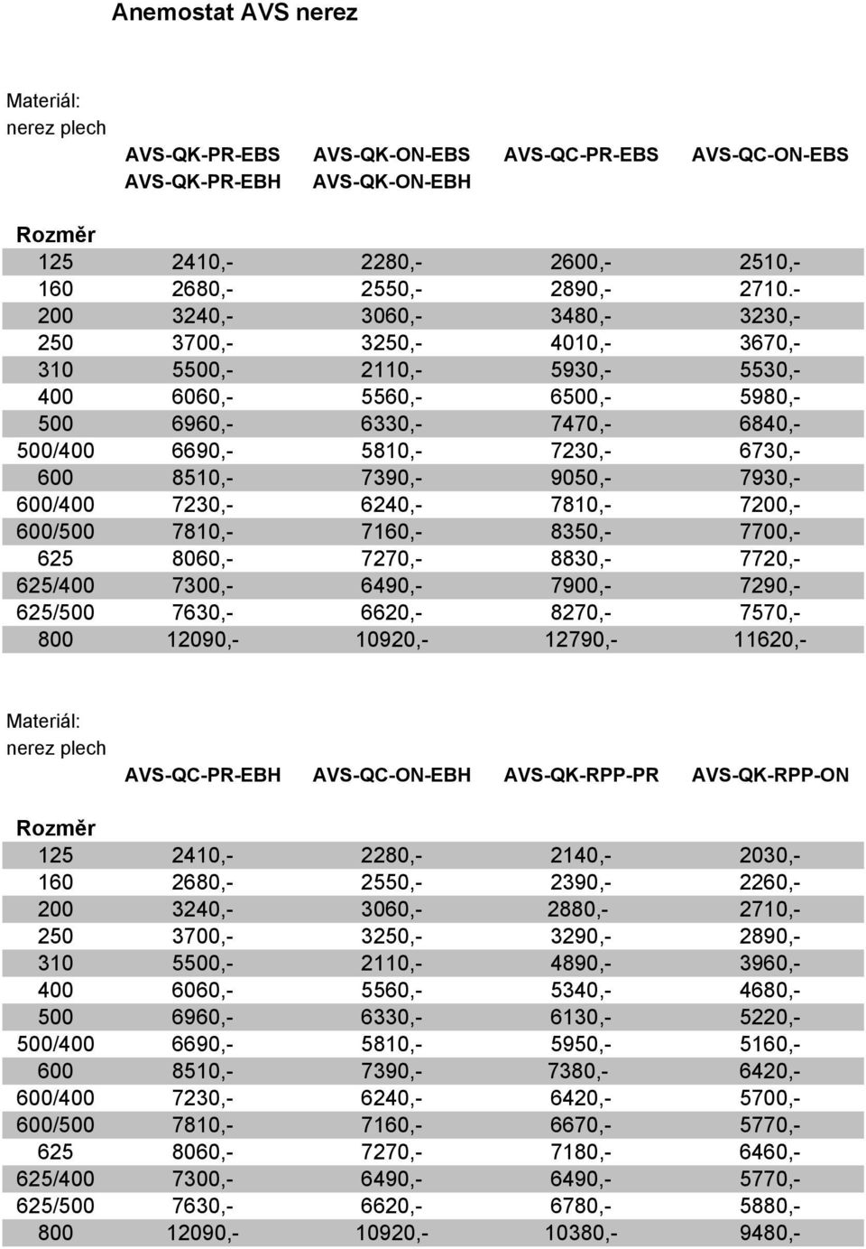 600 8510,- 7390,- 9050,- 7930,- 600/400 7230,- 6240,- 7810,- 7200,- 600/500 7810,- 7160,- 8350,- 7700,- 625 8060,- 7270,- 8830,- 7720,- 625/400 7300,- 6490,- 7900,- 7290,- 625/500 7630,- 6620,-