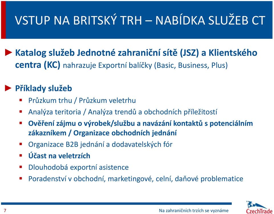 zájmu o výrobek/službu a navázání kontaktů s potenciálním zákazníkem / Organizace obchodních jednání Organizace B2B jednání a dodavatelských