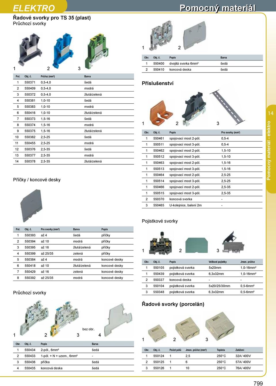 Průřez (mm²) Barva 5507 0,5-4,0 šedá 550409 0,5-4,0 modrá Příslušenství 5507 0,5-4,0 žlutá/zelená 4 5508,0-0 šedá 5 5508,0-0 modrá 6 55046,0-0 žlutá/zelená 7 5507,5-6 šedá 8 55074,5-6 modrá 9