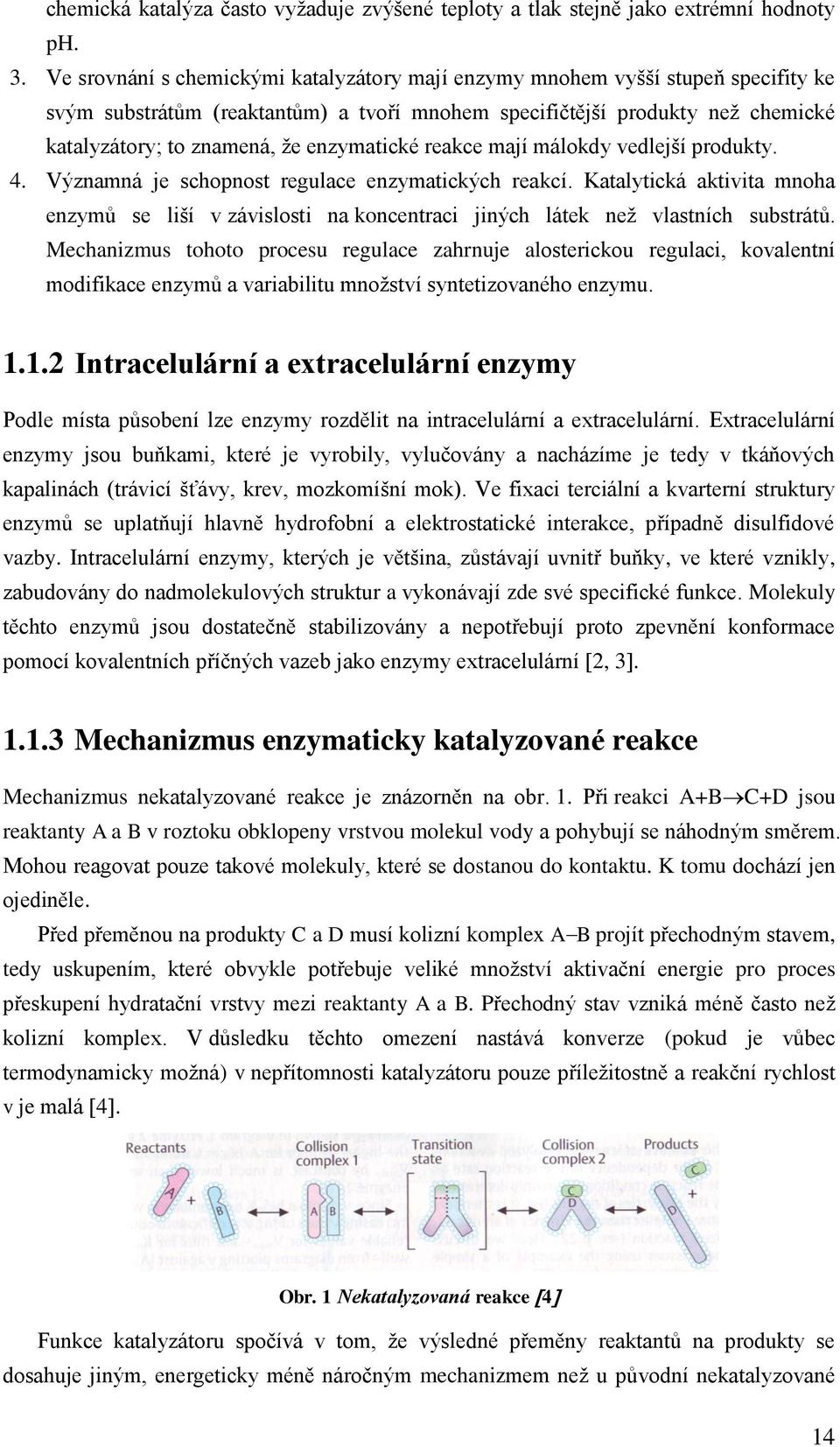 enzymatické reakce mají málokdy vedlejší produkty. 4. Významná je schopnost regulace enzymatických reakcí.