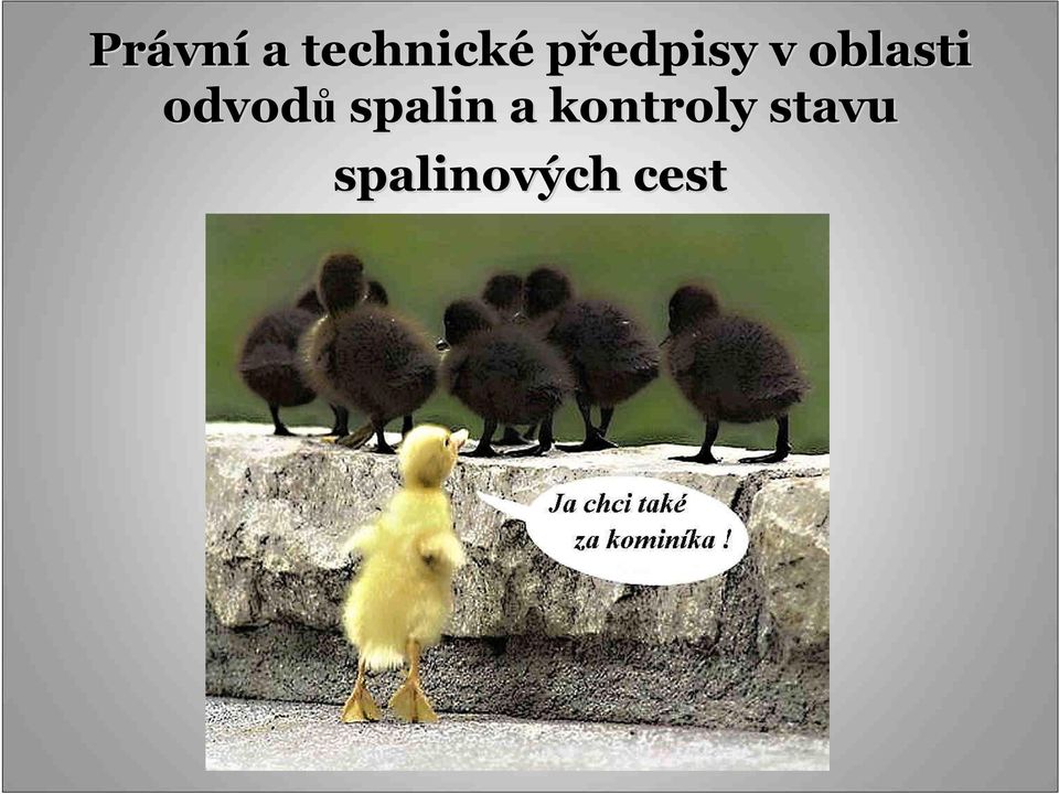 odvodů spalin a