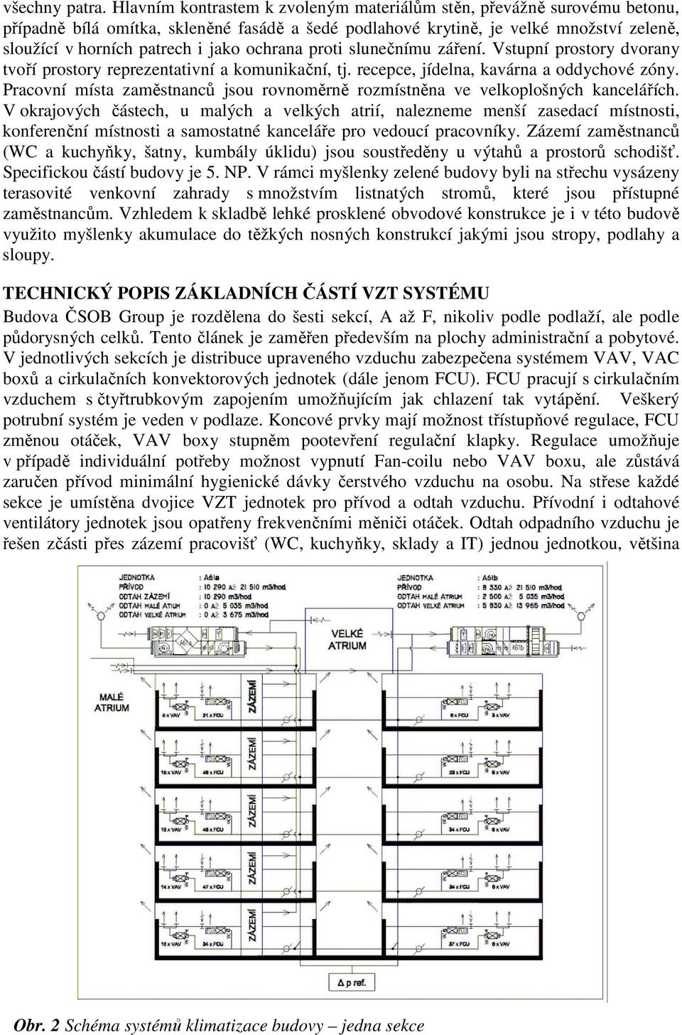 ochrana proti slunečnímu záření. Vstupní prostory dvorany tvoří prostory reprezentativní a komunikační, tj. recepce, jídelna, kavárna a oddychové zóny.