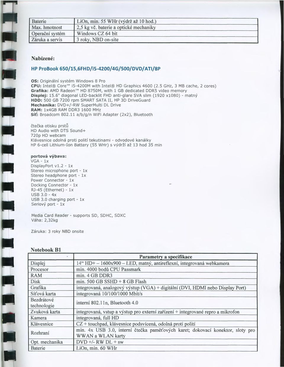 wth ntel HD Graphcs 4600 (2.5 GHz, 3 MB cache, 2 cores) Grafka: AMD Radeon rm HD 8750M, wth 1 GB dedcated DDRS vdeo memory Dsplej: 15.