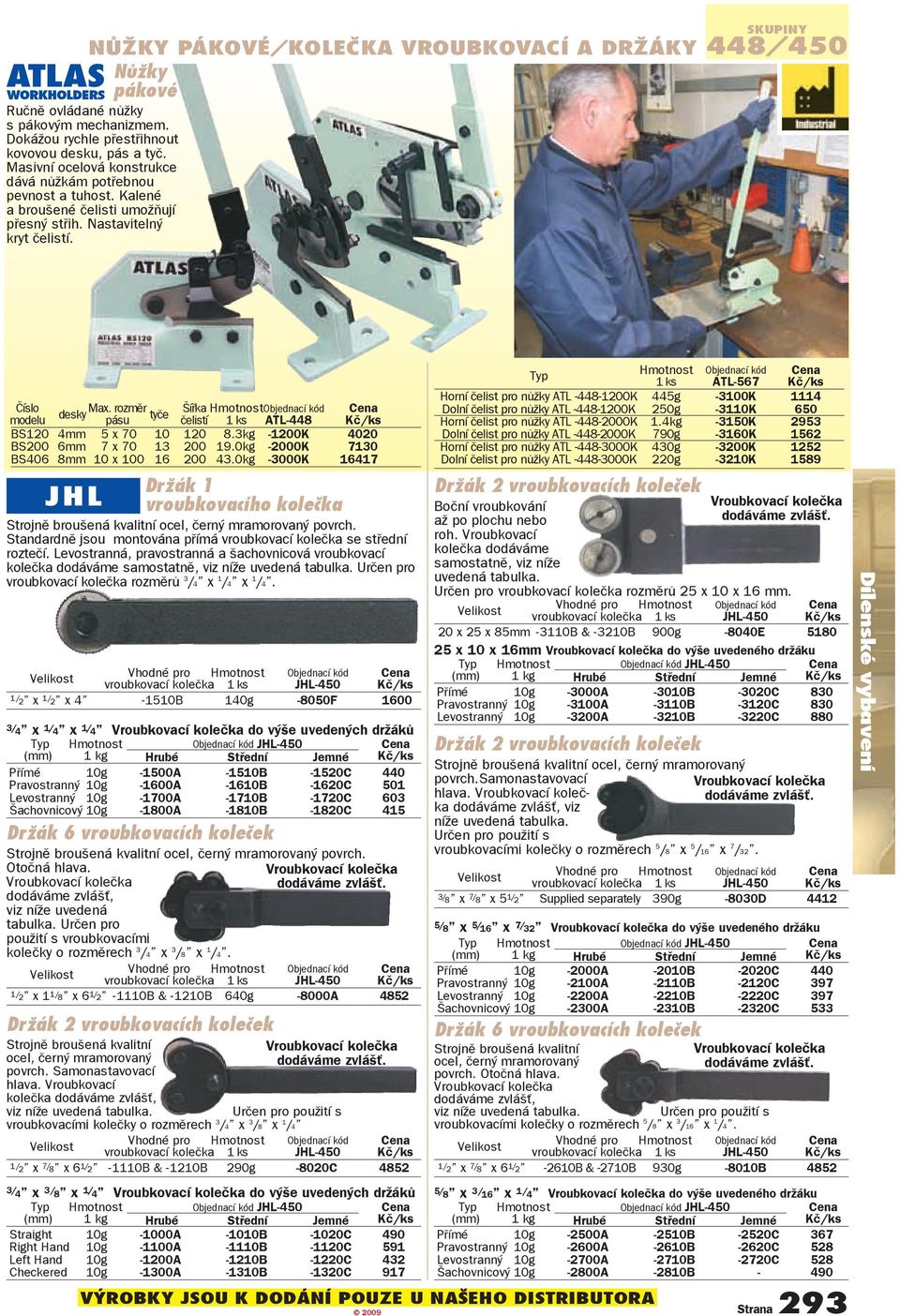 pásu rozmìr tyèe Šíøka èelistí ATL-448 BS120 4mm 5 x 70 10 120 8.3kg -1200K 4020 BS200 6mm 7 x 70 13 200 19.0kg -2000K 7130 BS406 8mm 10 x 100 16 200 43.