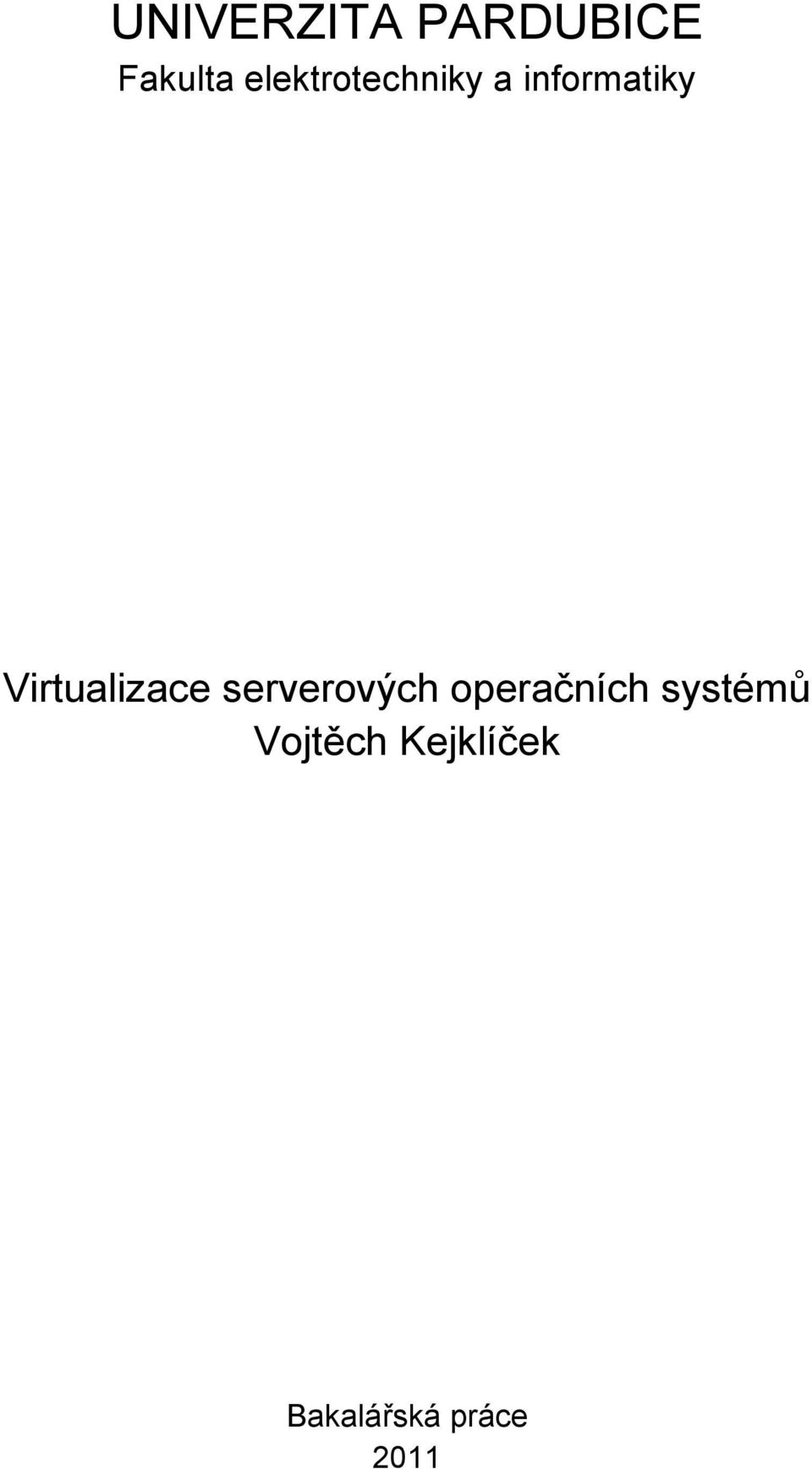 Virtualizace serverových operačních