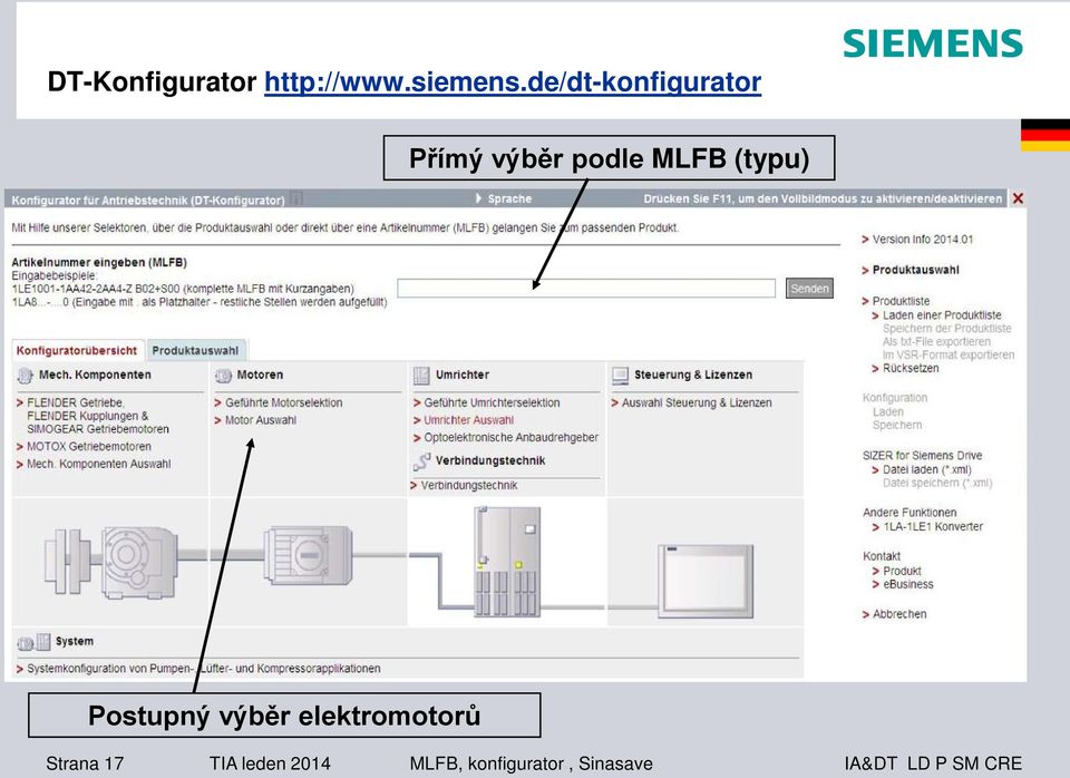 (typu) Postupný výběr elektromotorů