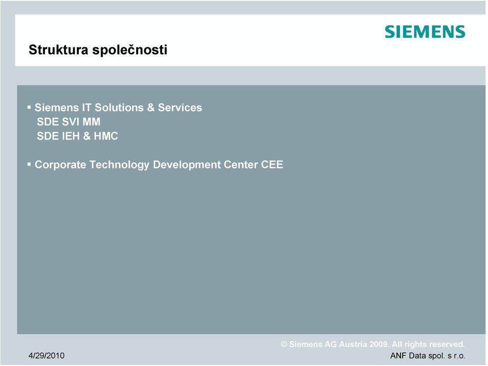 SVI MM SDE IEH & HMC Corporate