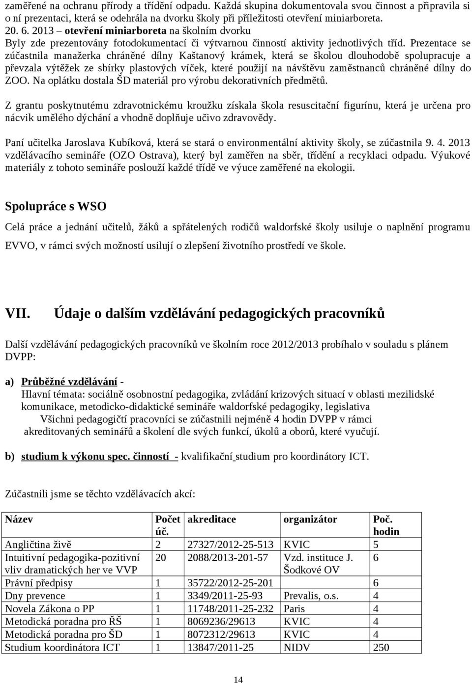 Prezentace se zúčastnila manažerka chráněné dílny Kaštanový krámek, která se školou dlouhodobě spolupracuje a převzala výtěžek ze sbírky plastových víček, které použijí na návštěvu zaměstnanců