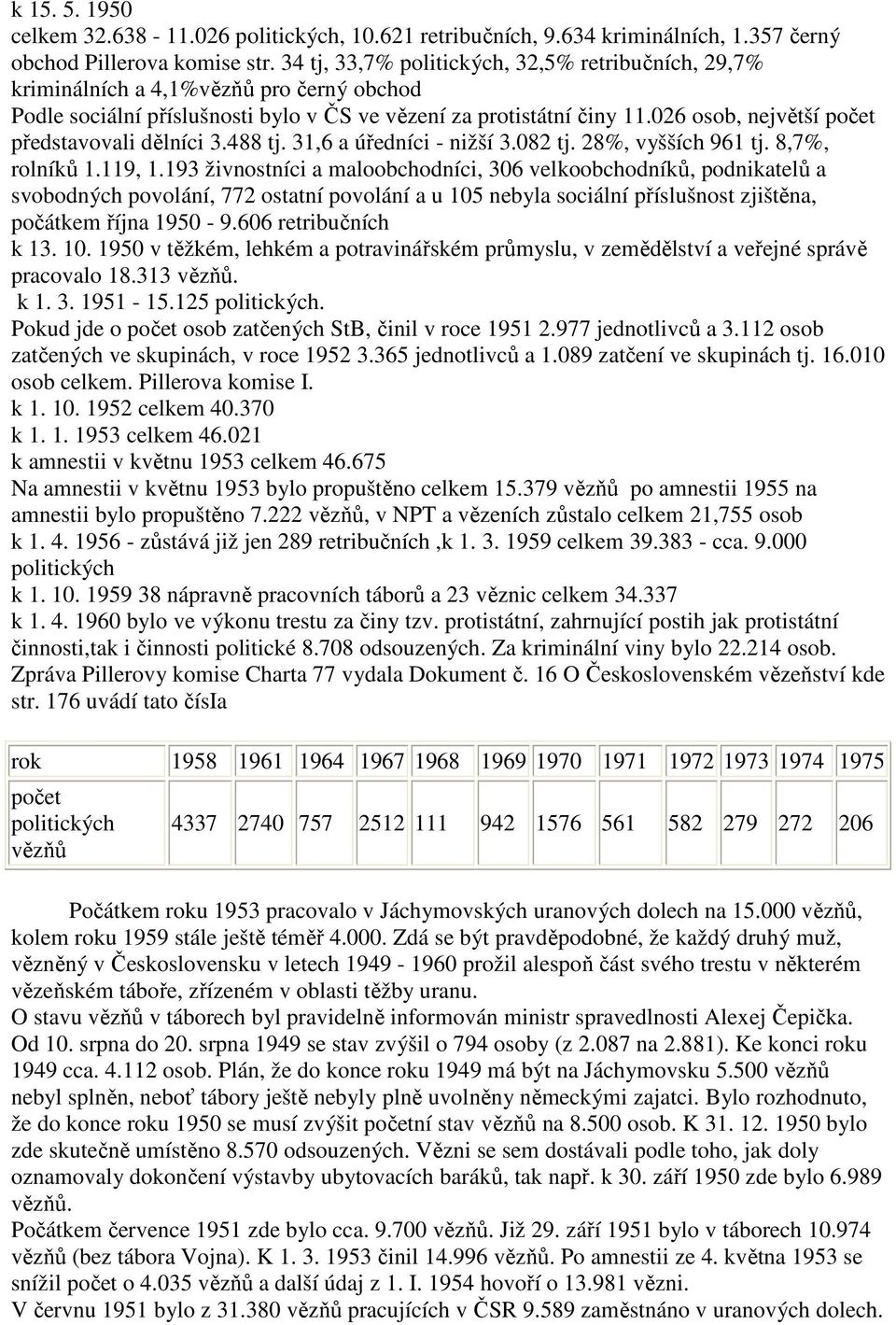 026 osob, největší počet představovali dělníci 3.488 tj. 31,6 a úředníci - nižší 3.082 tj. 28%, vyšších 961 tj. 8,7%, rolníků 1.119, 1.