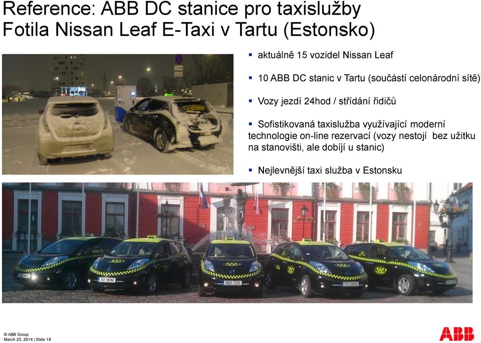 střídání řidičů Sofistikovaná taxislužba využívající moderní technologie on-line rezervací (vozy