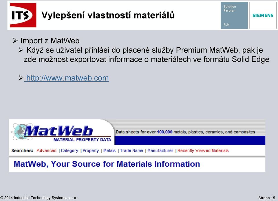 MatWeb, pak je zde možnost exportovat informace o