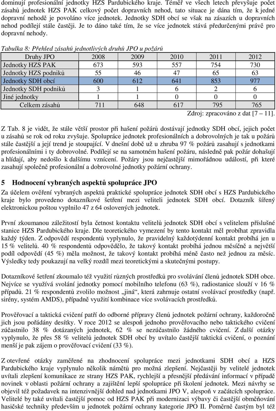 Jednotky SDH obcí se však na zásazích u dopravních nehod podílejí stále častěji. Je to dáno také tím, že se více jednotek stává předurčenými právě pro dopravní nehody.