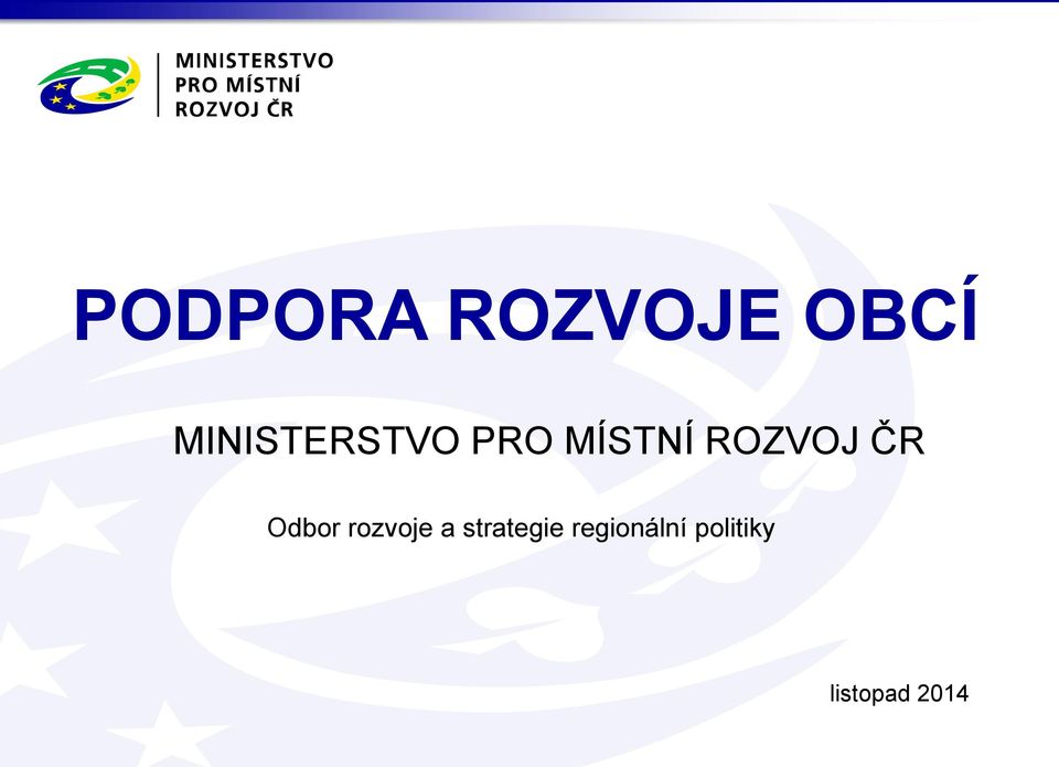 ROZVOJ ČR Odbor rozvoje a