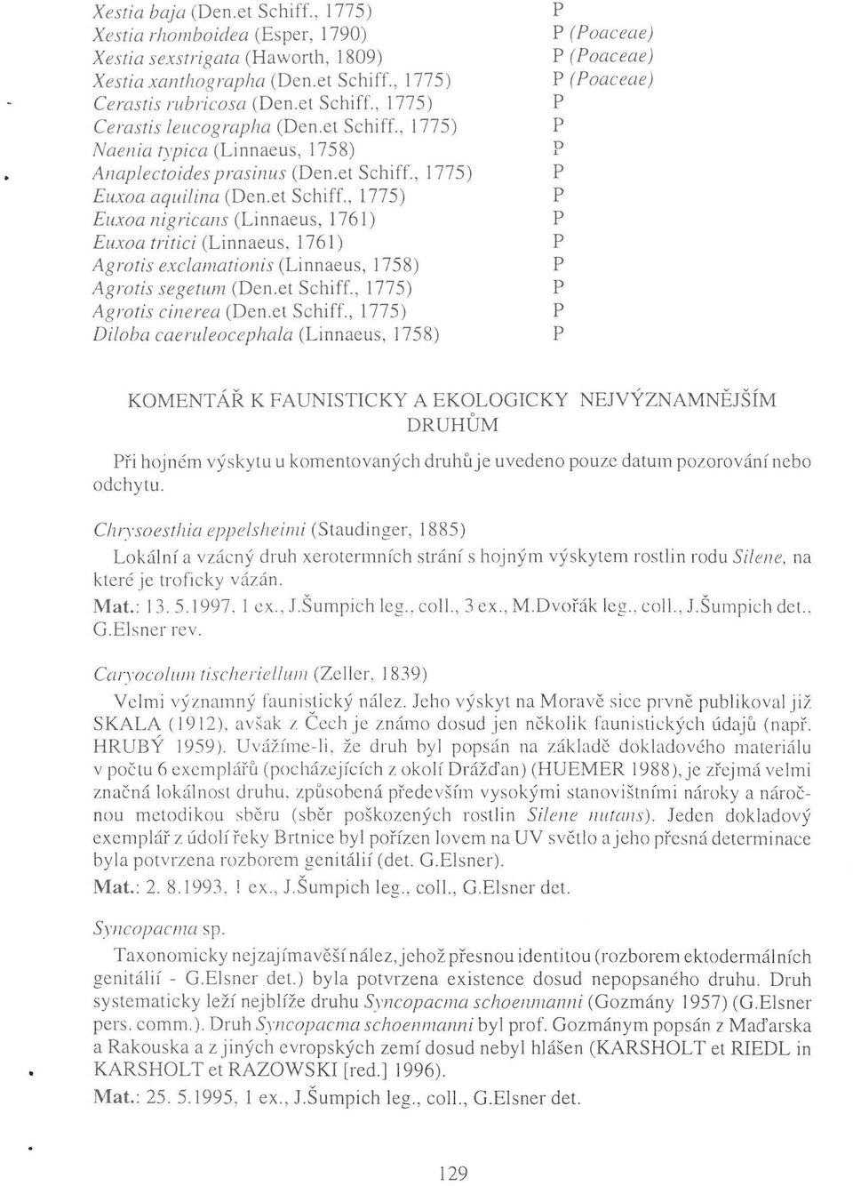 et Schiff., 1775) Agrotis cinerea (Den.et Schiťf.