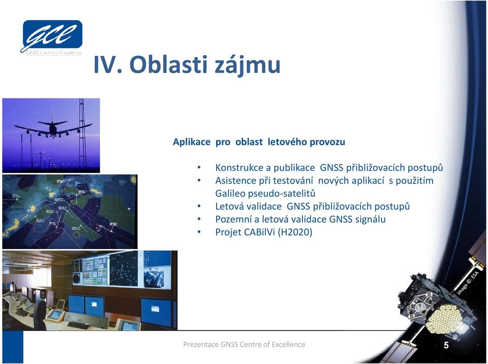 aplikací s použitím Galileo pseudo-satelitů Letová validace GNSS