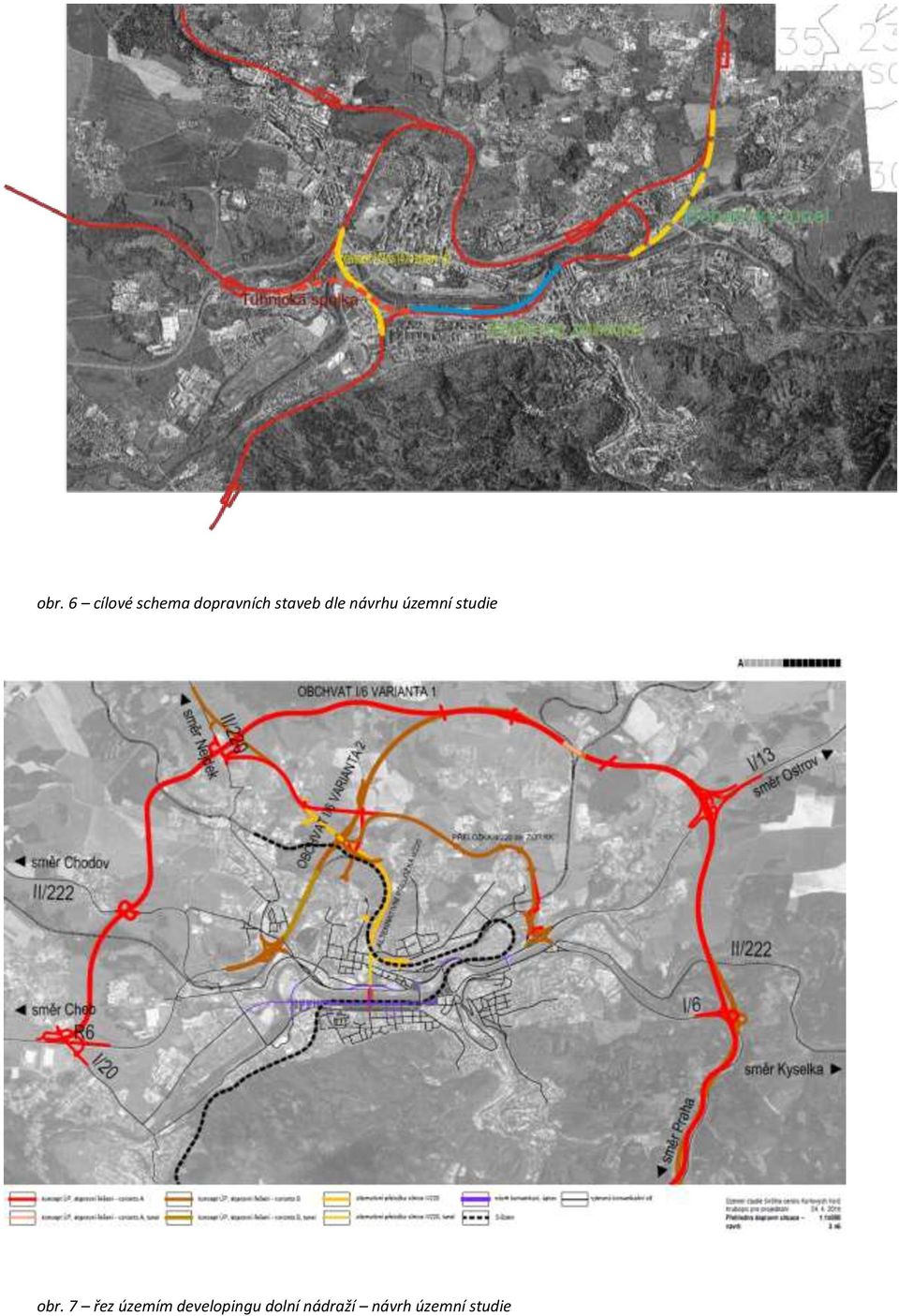 obr. 7 řez územím developingu