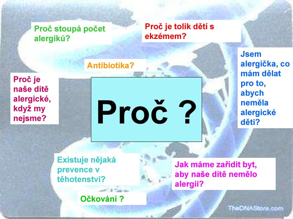 Jsem alergička, co mám dělat pro to, abych neměla alergické děti?