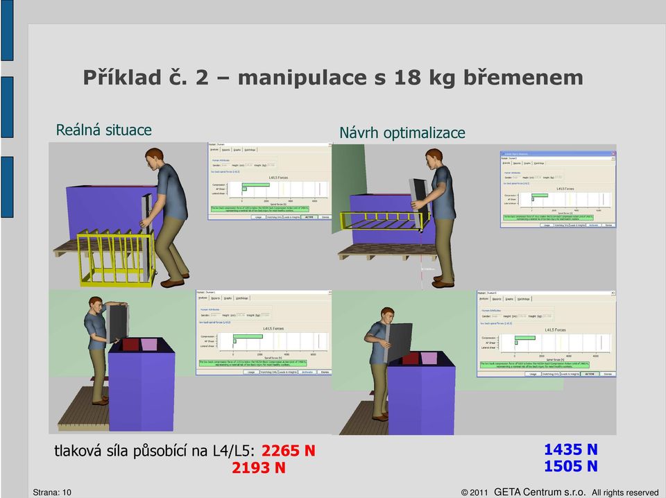 situace Návrh optimalizace tlaková