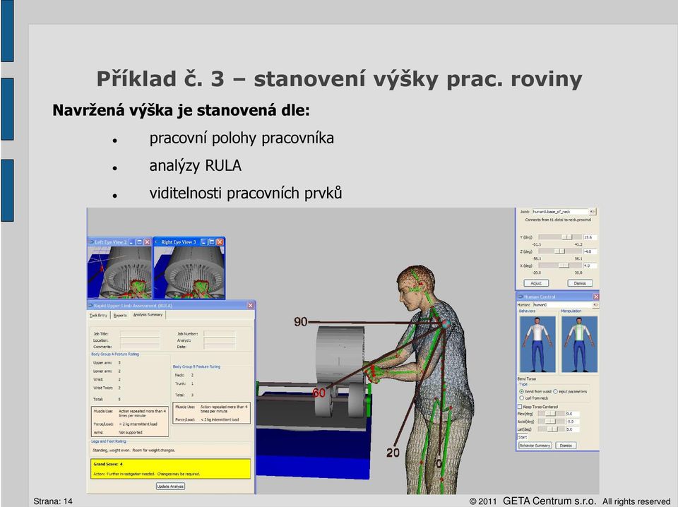 roviny Navržená výška je stanovená