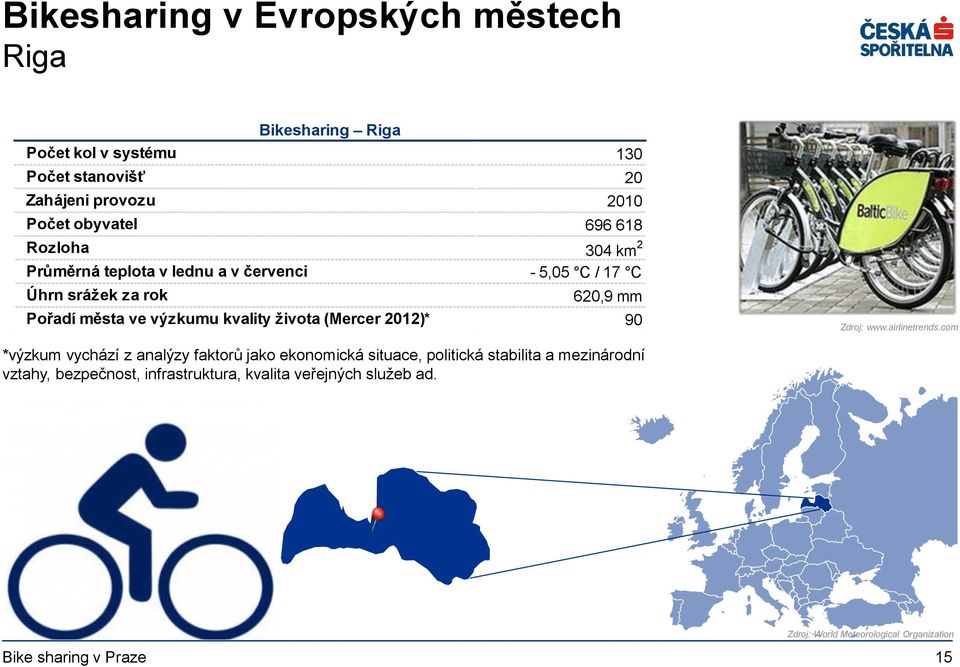 výzkumu kvality života (Mercer 2012)* 90 Zdroj: www.airlinetrends.