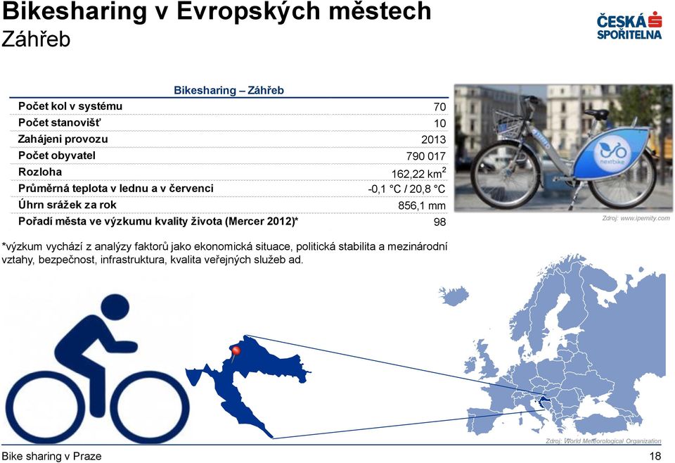 ve výzkumu kvality života (Mercer 2012)* 98 Zdroj: www.ipernity.