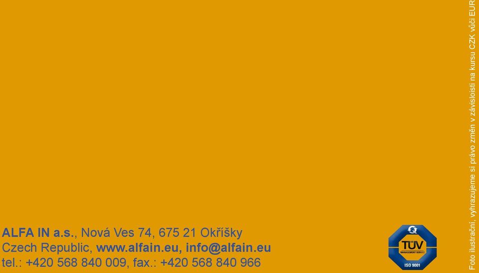 alfain.eu, info@alfain.eu tel.: +420 568 840 009, fa.