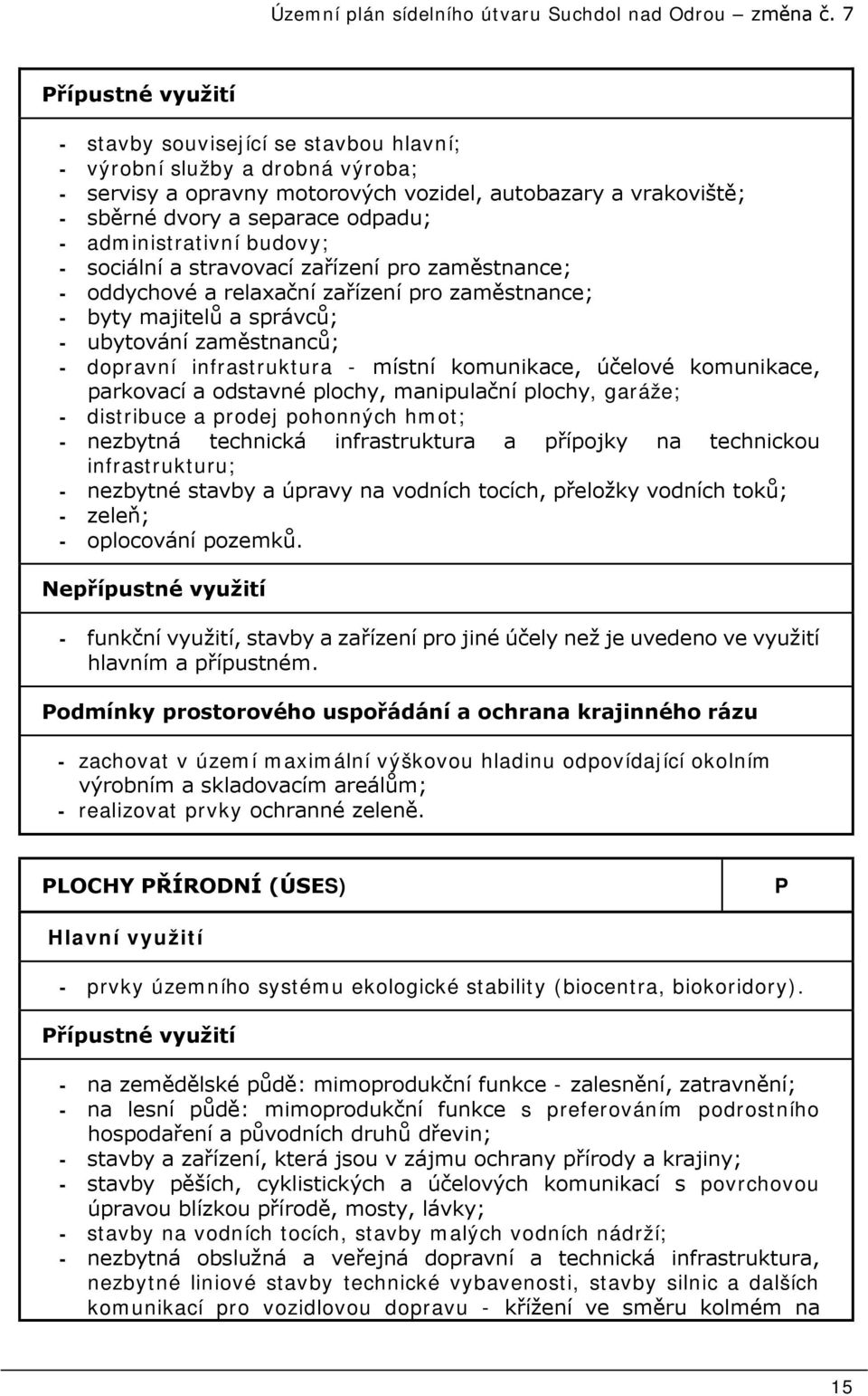 infrastruktura - místní komunikace, účelové komunikace, parkovací a odstavné plochy, manipulační plochy, garáže; - distribuce a prodej pohonných hmot; - nezbytná technická infrastruktura a přípojky