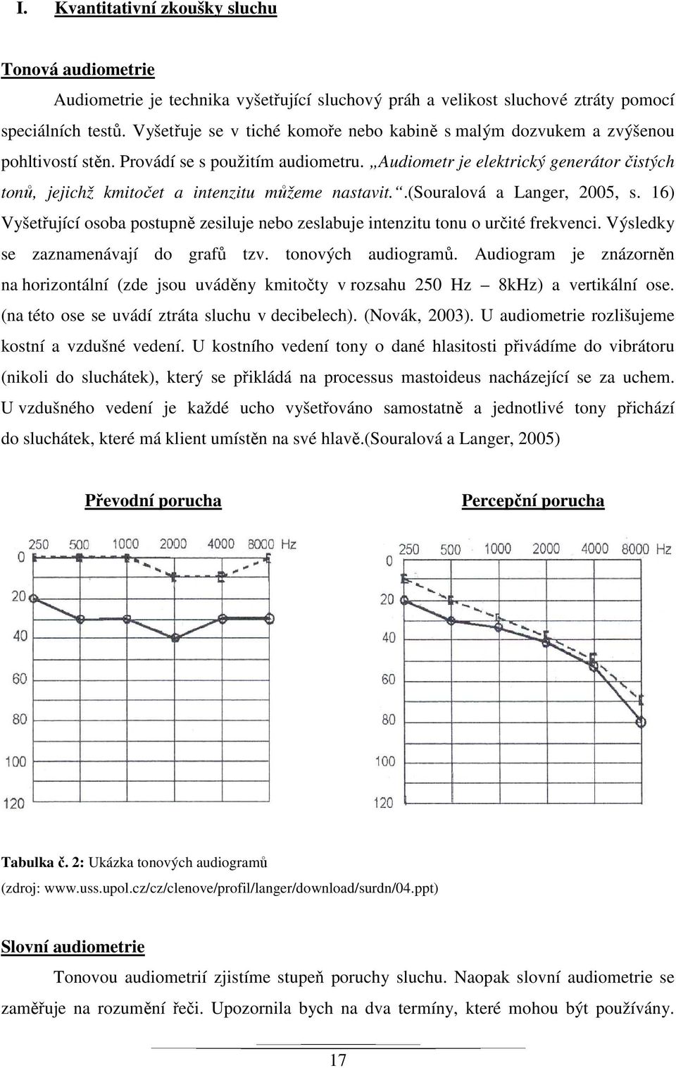 Audiometr je elektrický generátor čistých tonů, jejichž kmitočet a intenzitu můžeme nastavit..(souralová a Langer, 2005, s.