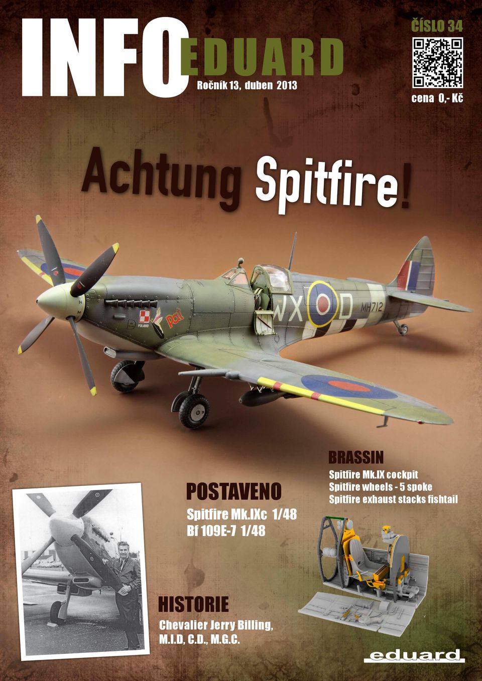 IXc 1/48 Bf 109E-7 1/48 BRASSIN Spitfire Mk.