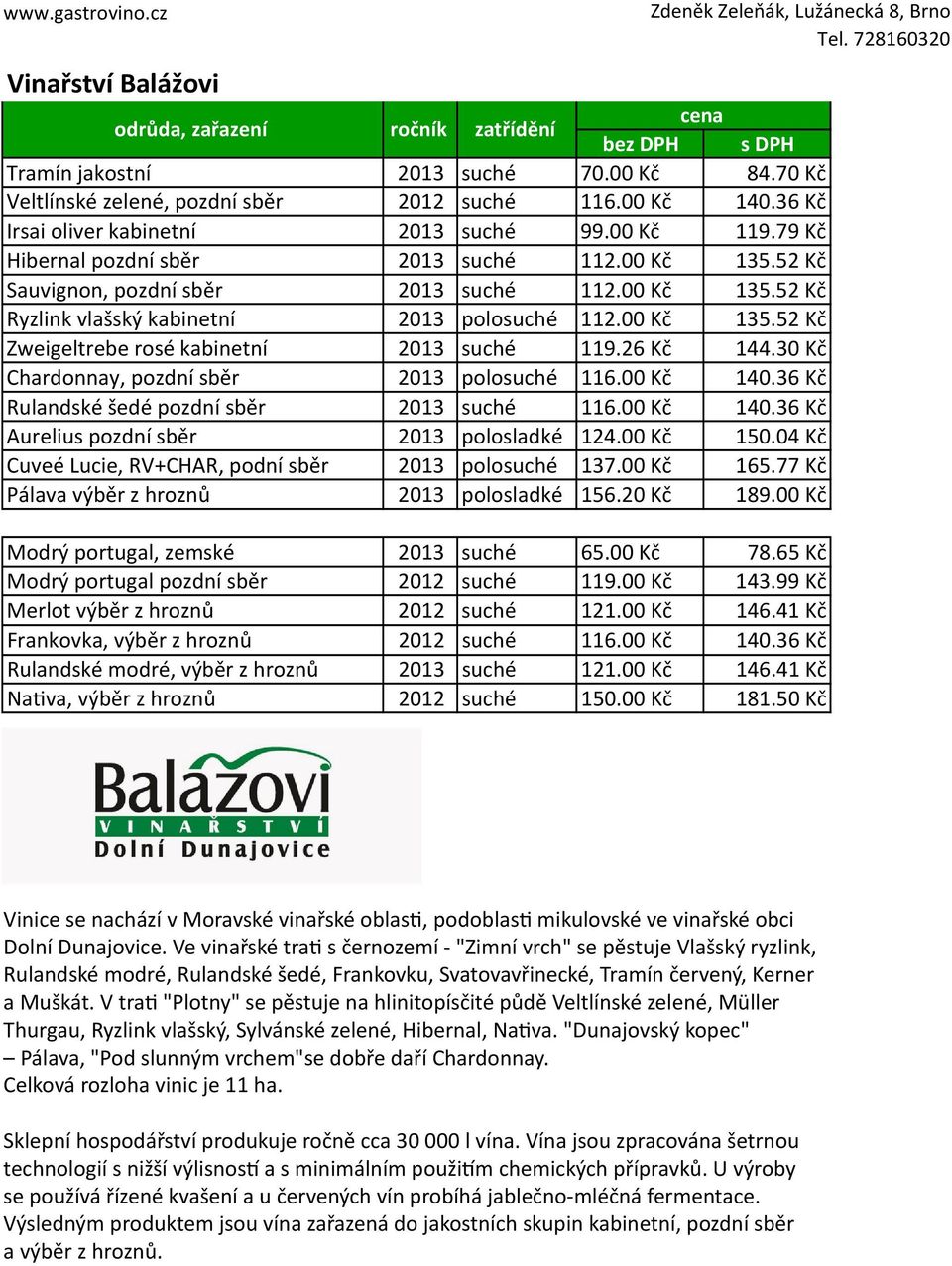 30 Kč Chardonnay, pozdní sběr 2013 polosuché 116.00 Kč 140.36 Kč Rulandské šedé pozdní sběr 116.00 Kč 140.36 Kč Aurelius pozdní sběr 124.00 Kč 150.